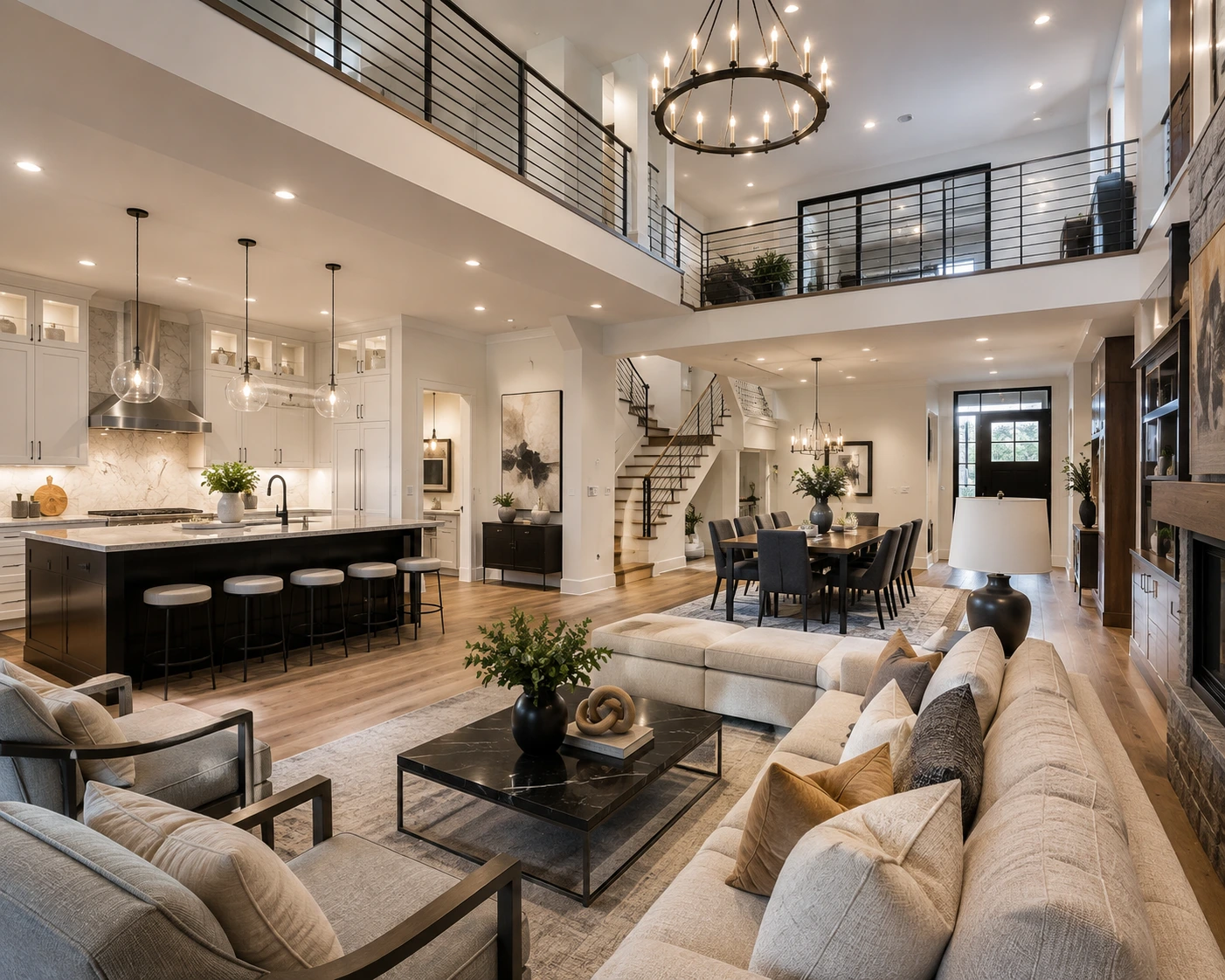 Modern home transformed through full home renovation