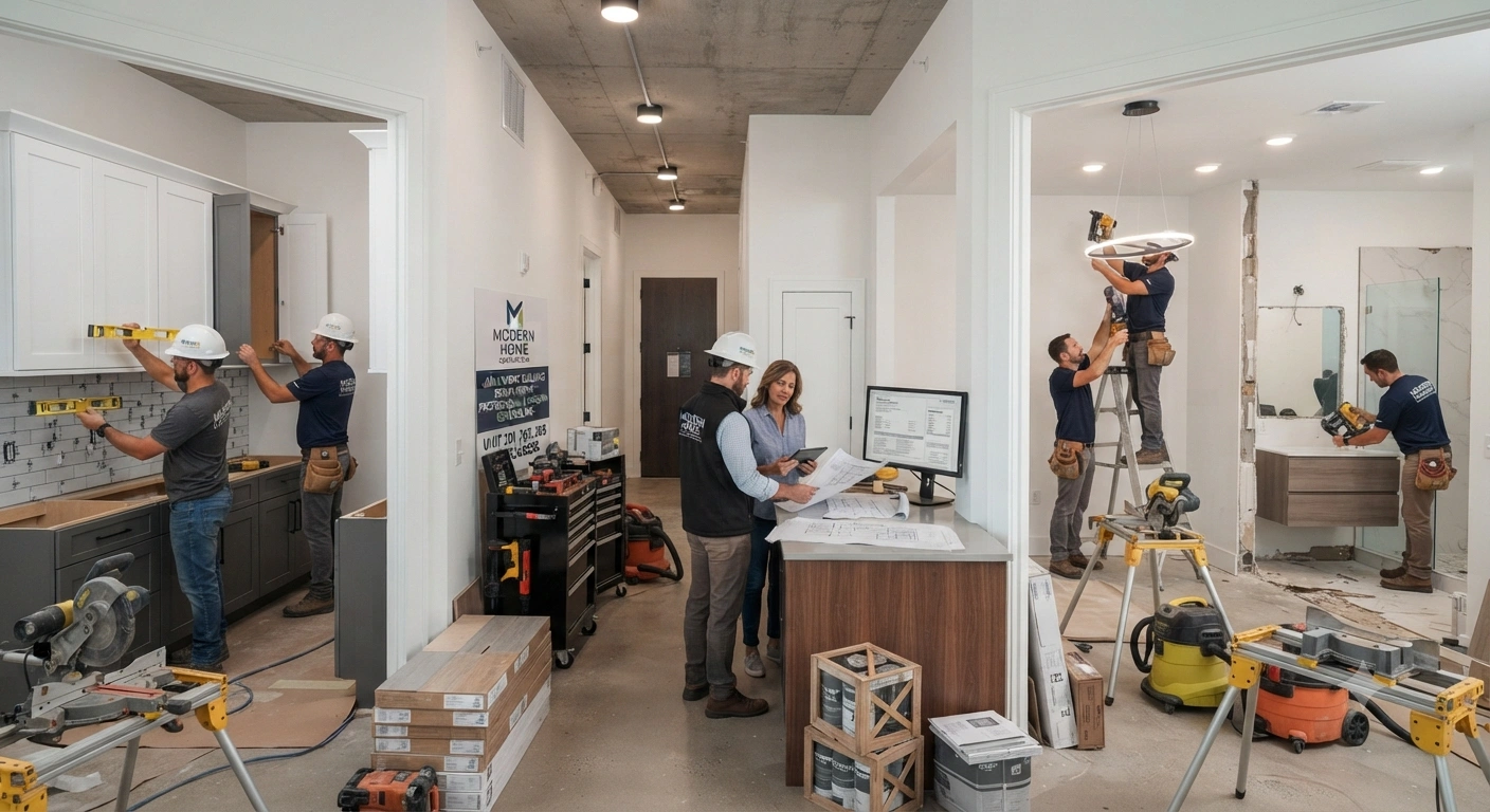 Professional apartment building renovations project