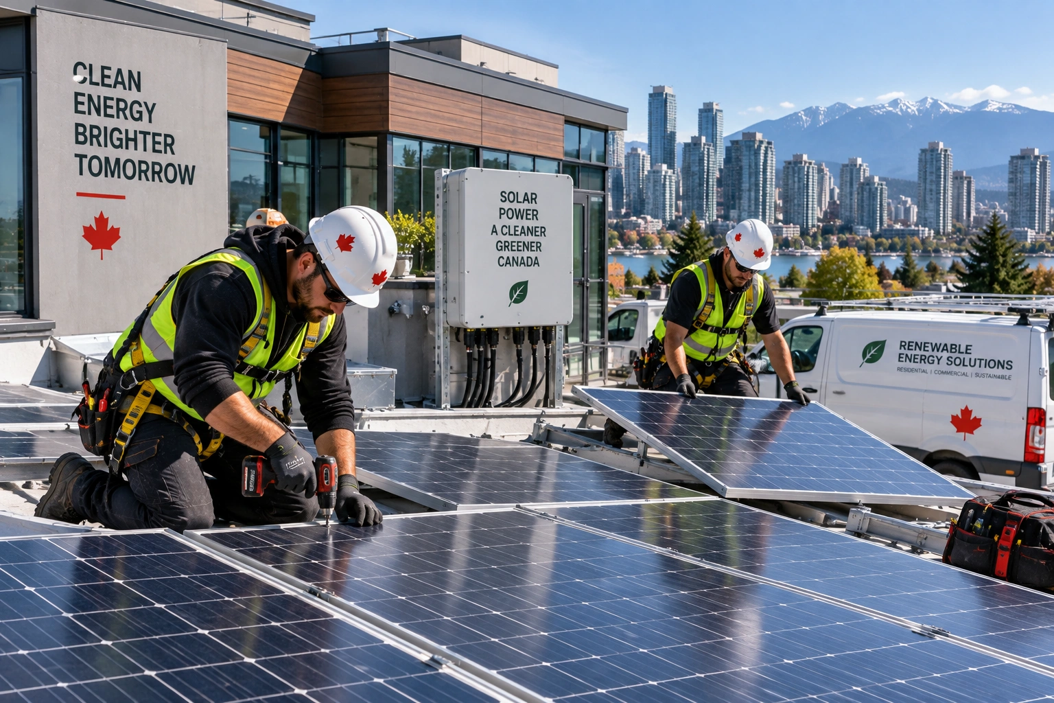 Professional solar panel installation for residential and commercial buildings