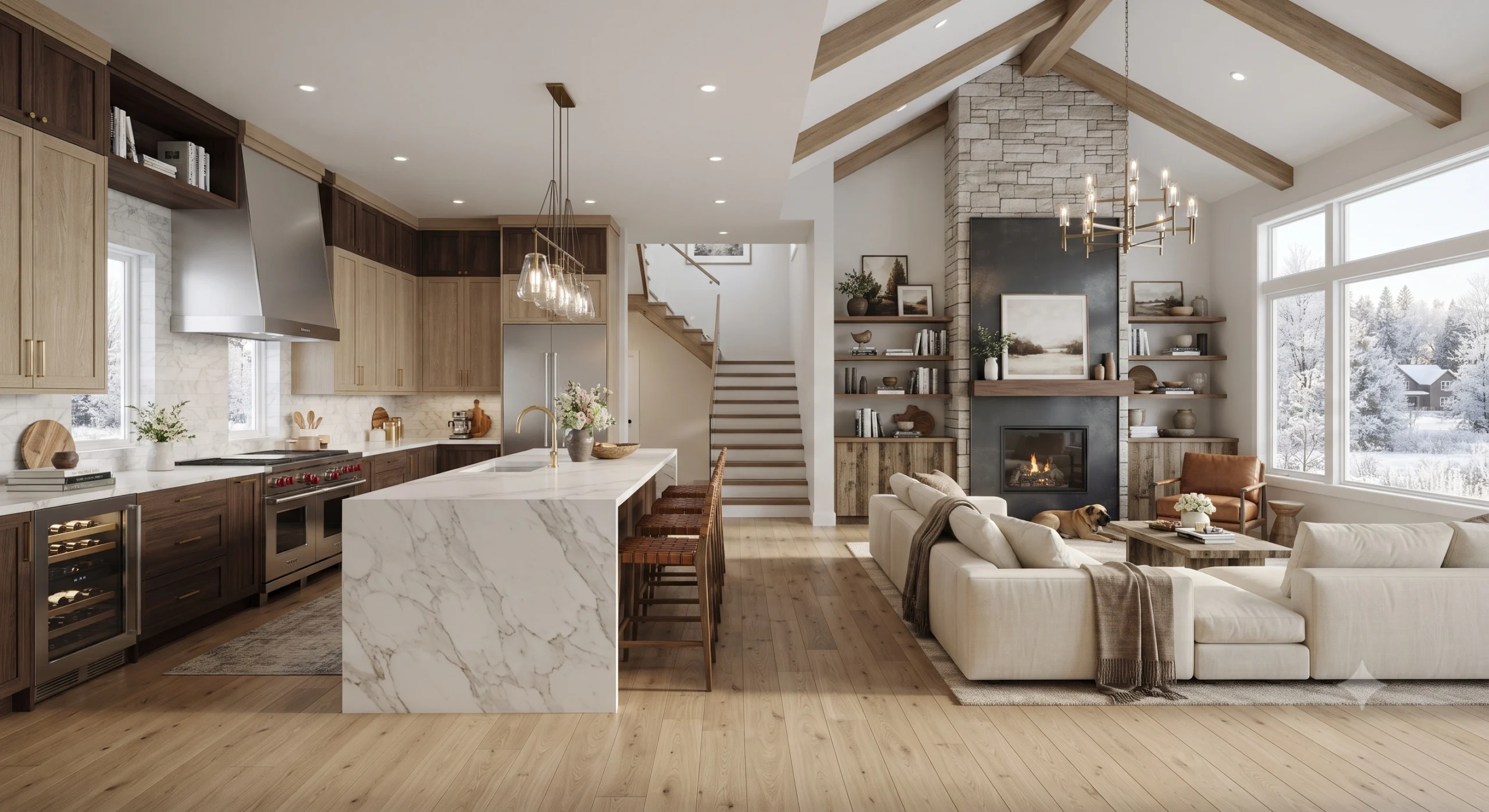 Modern custom home renovation in Brandon