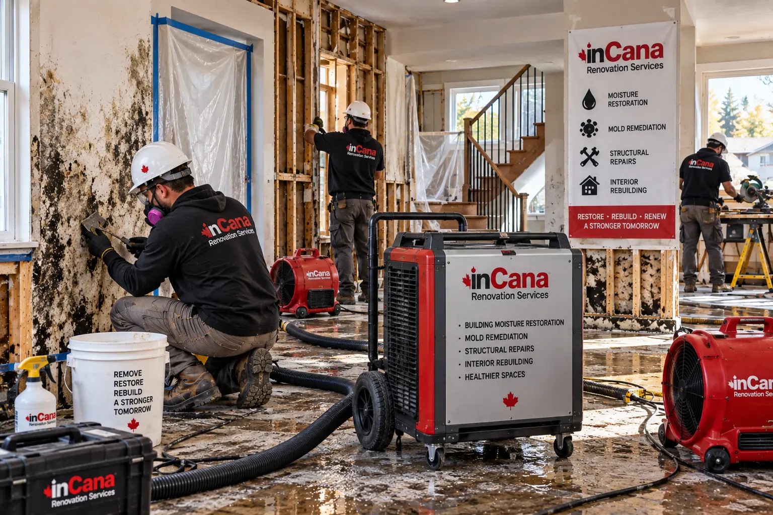 Building restoration after mold and moisture damage