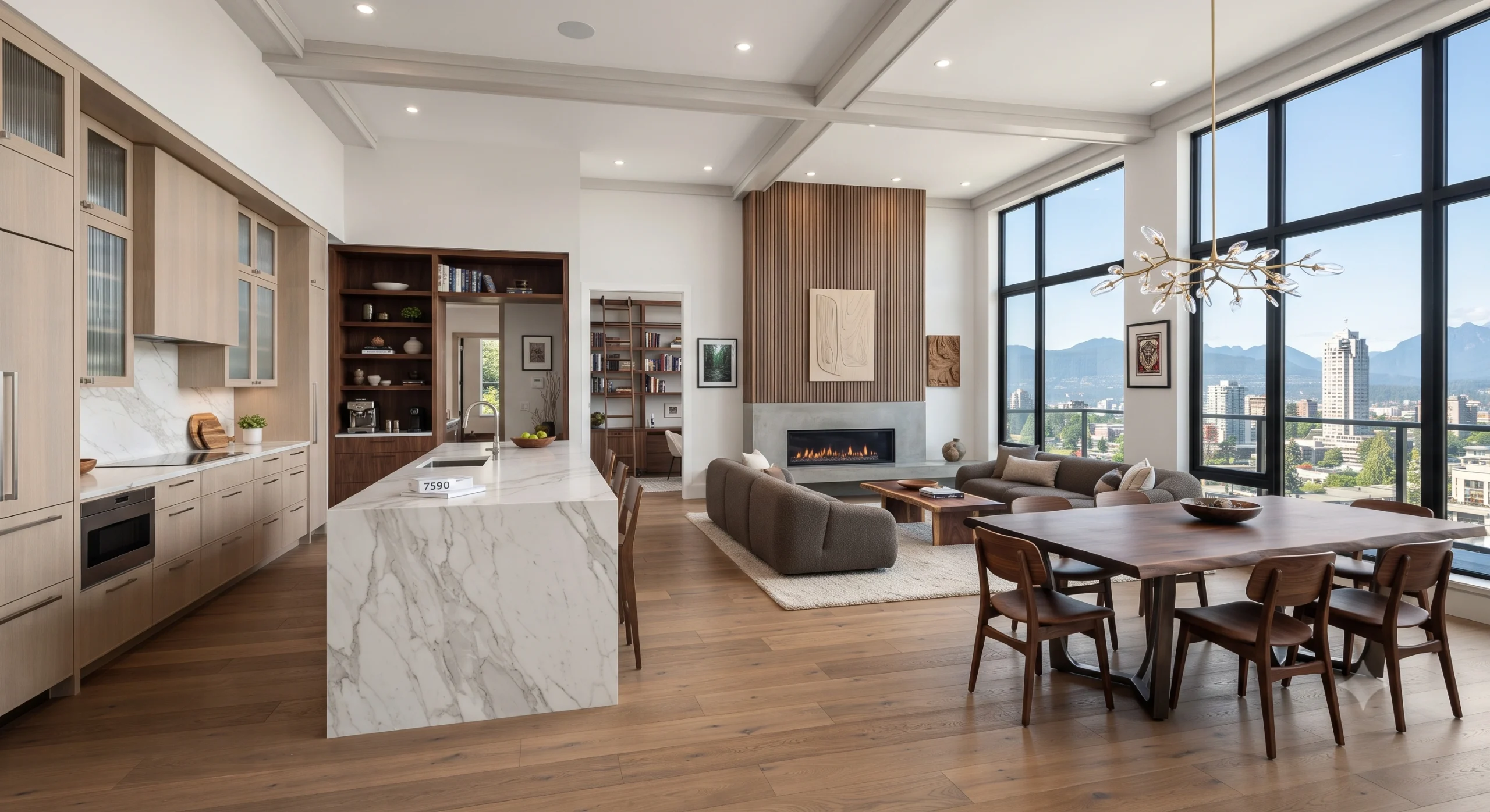 Modern custom home renovation in Burnaby