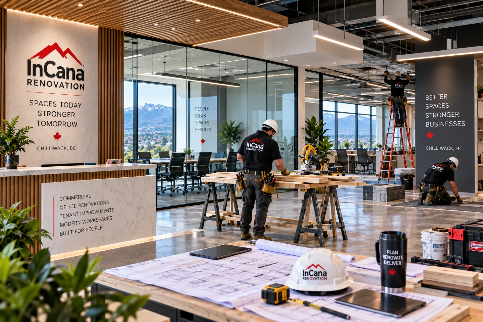 Professional commercial renovation project in Chilliwack