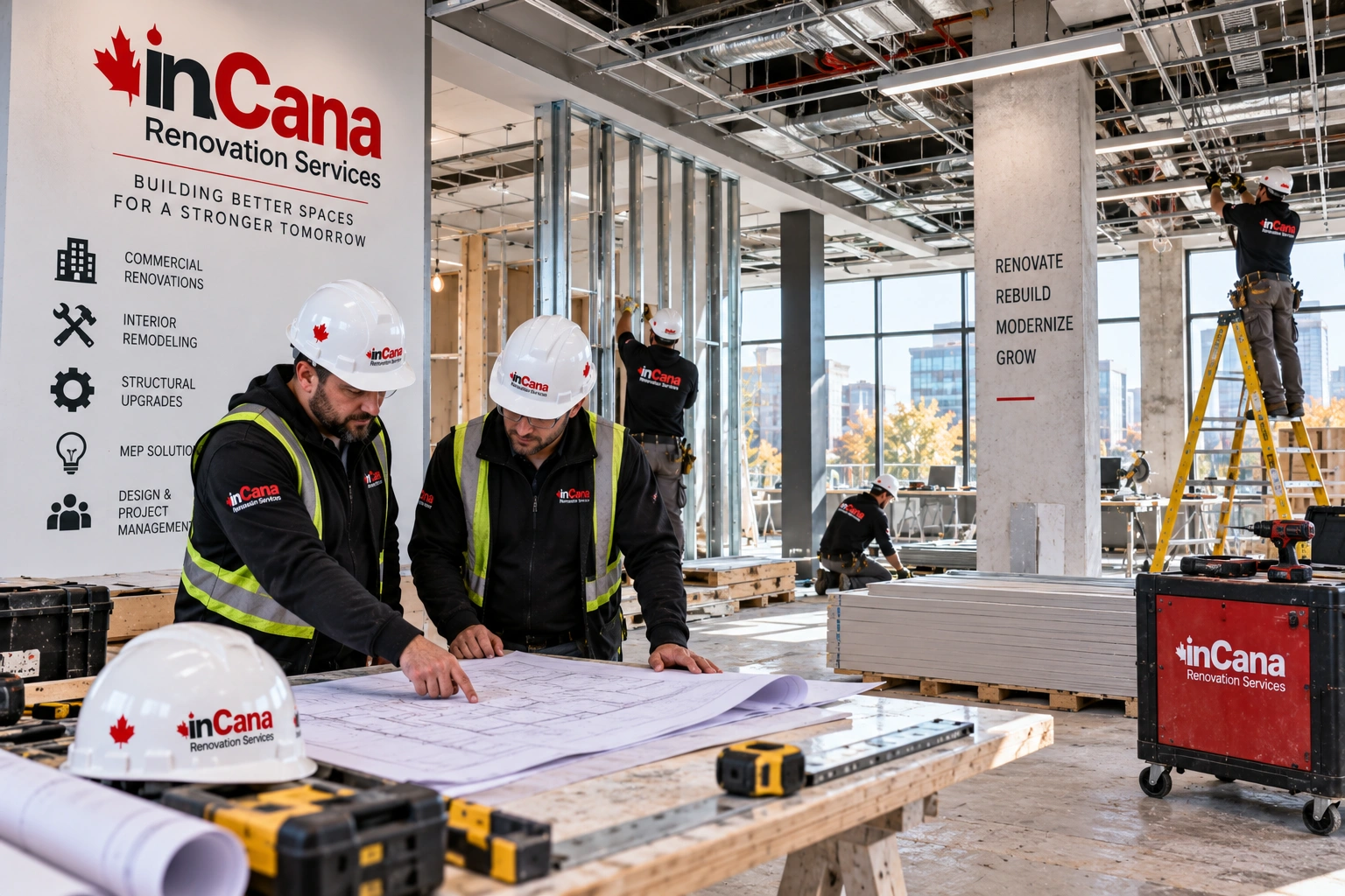Professional commercial renovation services project