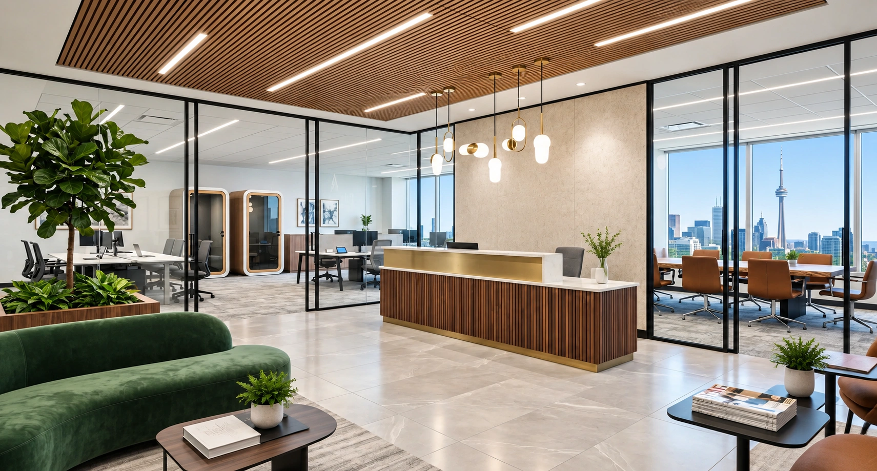 Modern commercial renovation in Oakville