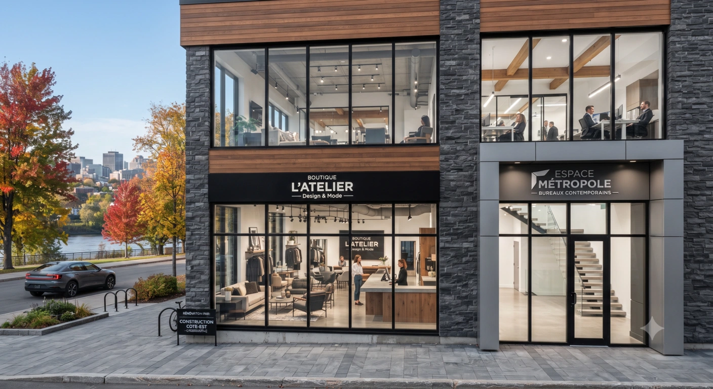 Entrepreneurs spécialisés en rénovation commerciale à Sherbrooke