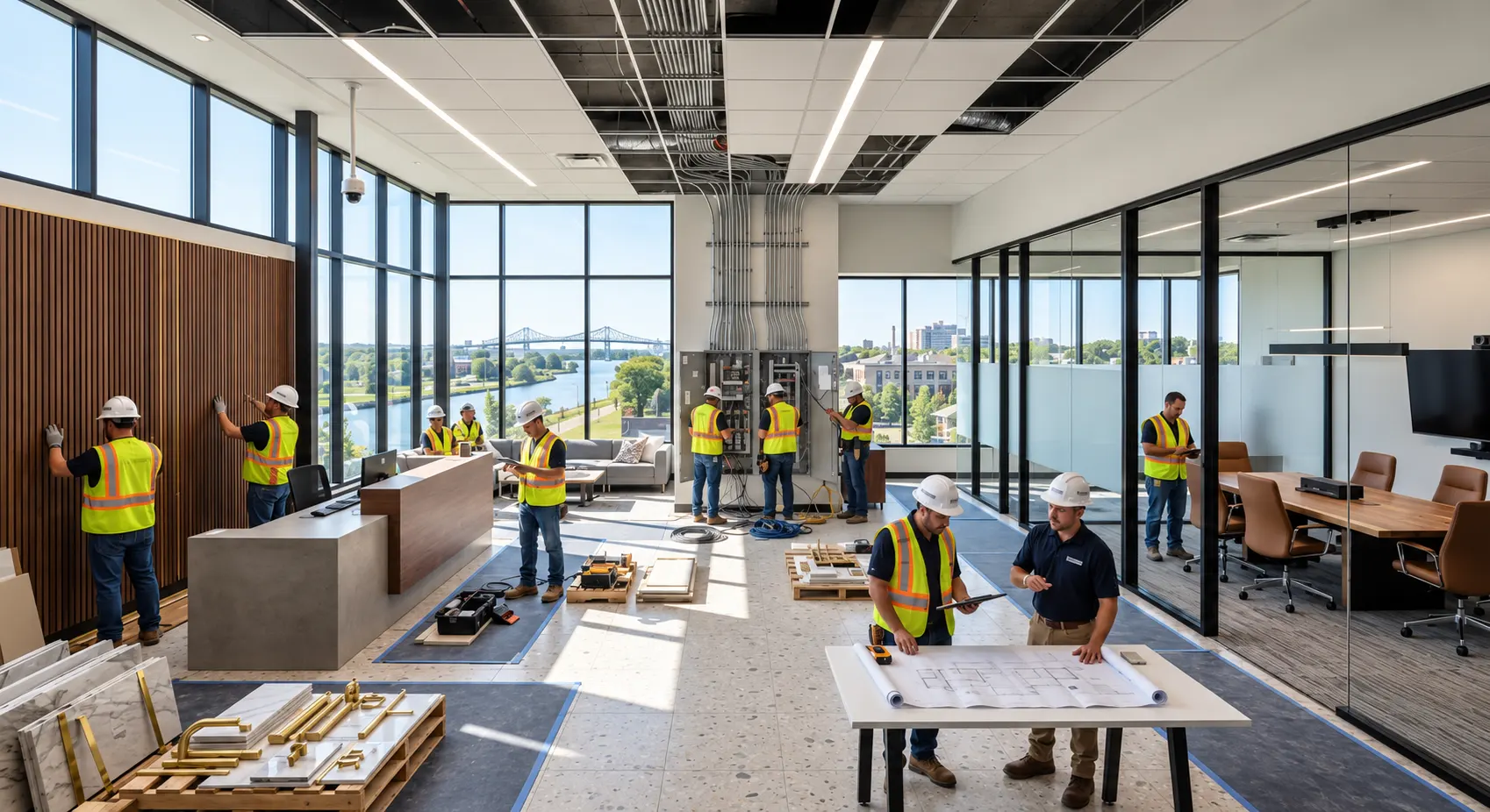 Commercial office renovation project in St. Catharine
