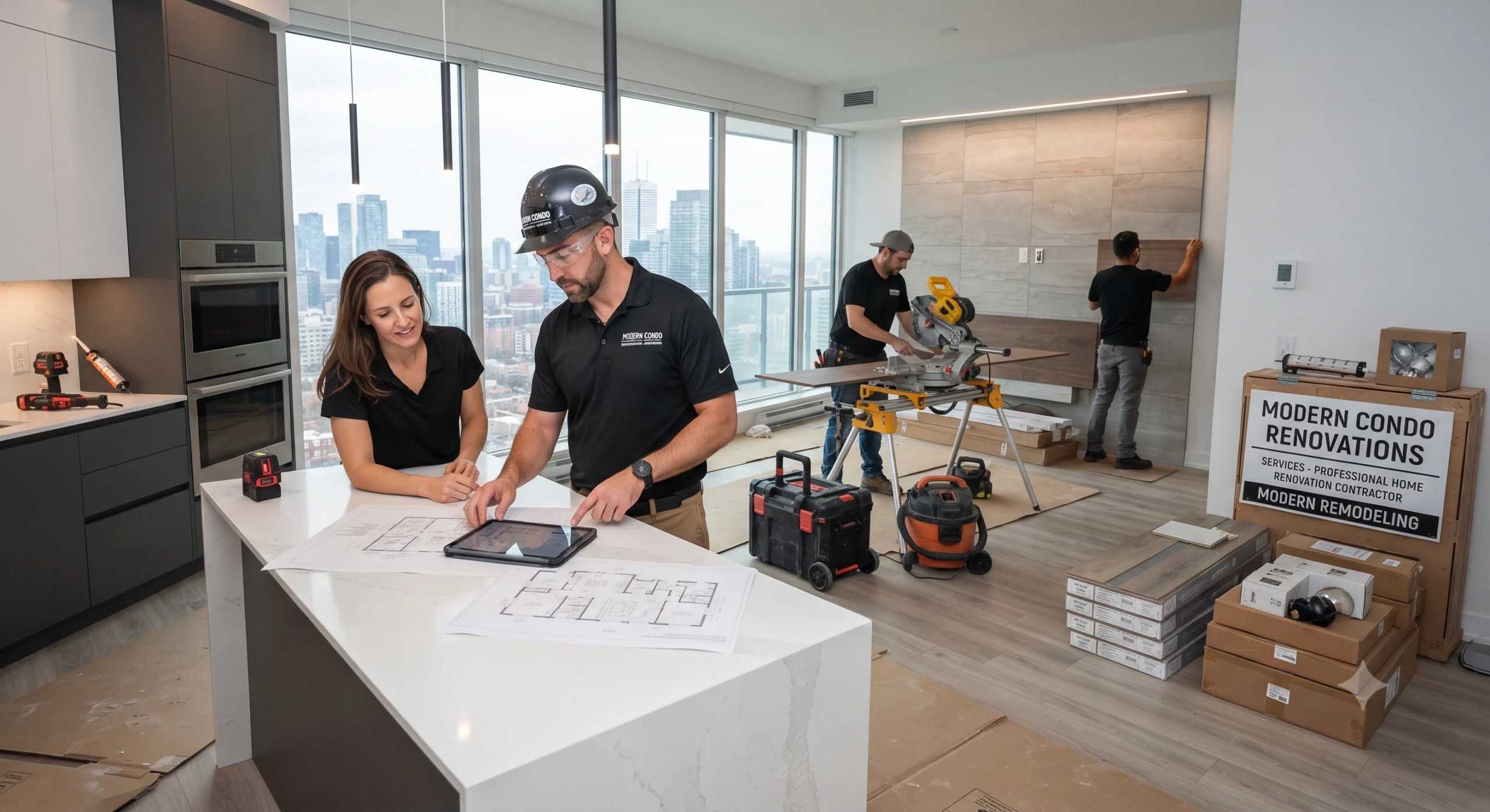 Professional condominium renovation services project
