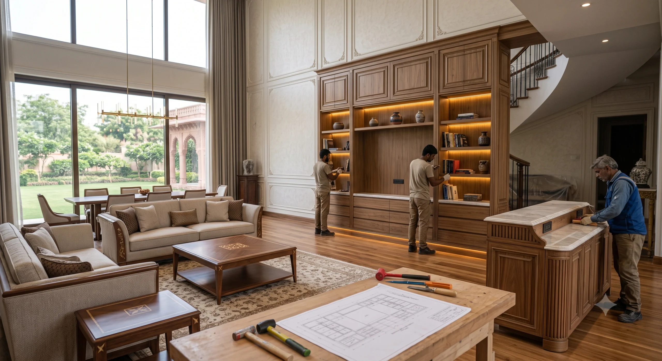Custom cabinetry installed in a modern home