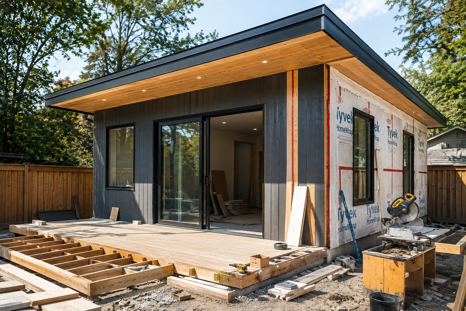 Newly constructed custom garden suite