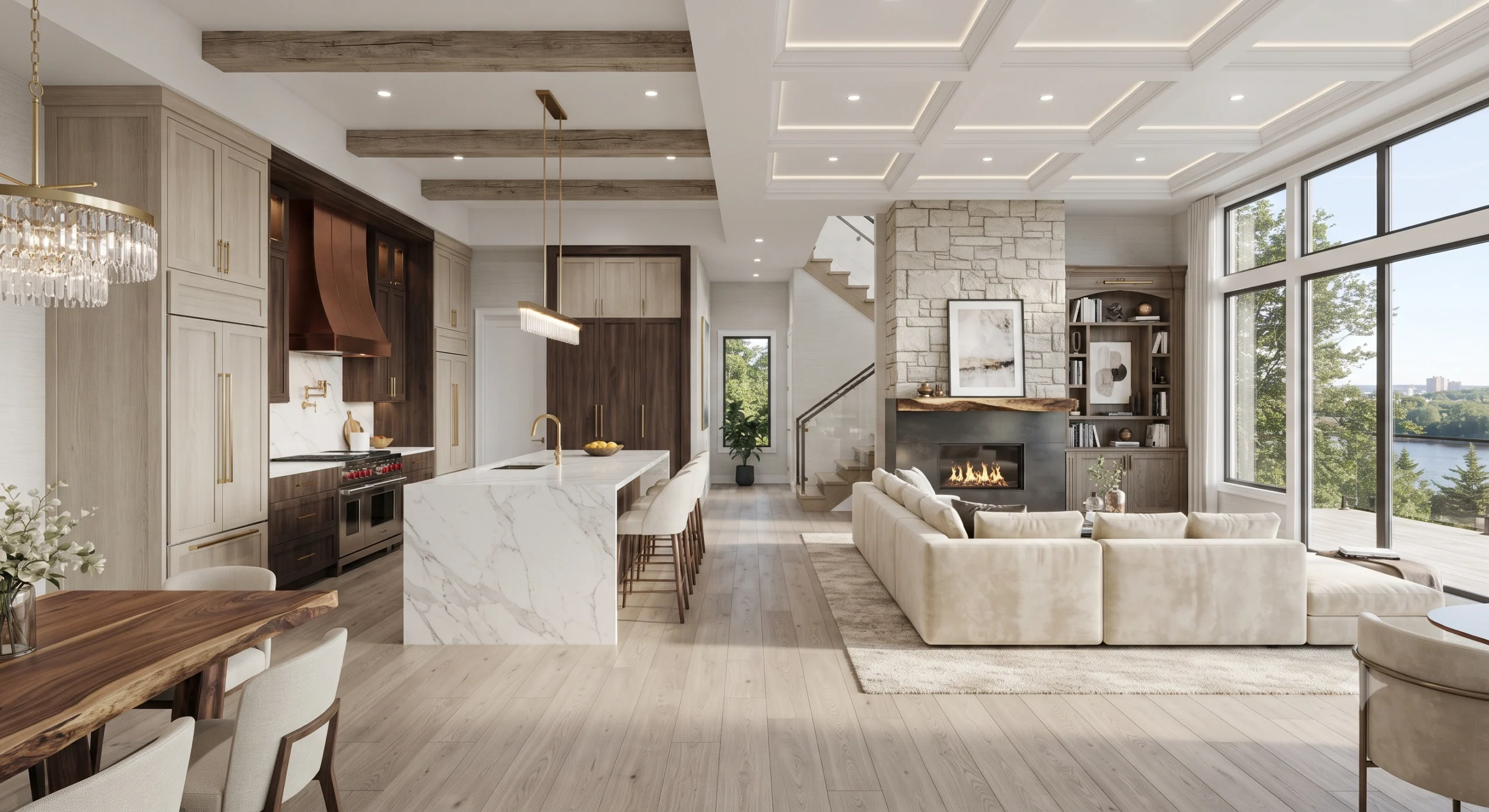 Modern custom home renovation in Dieppe