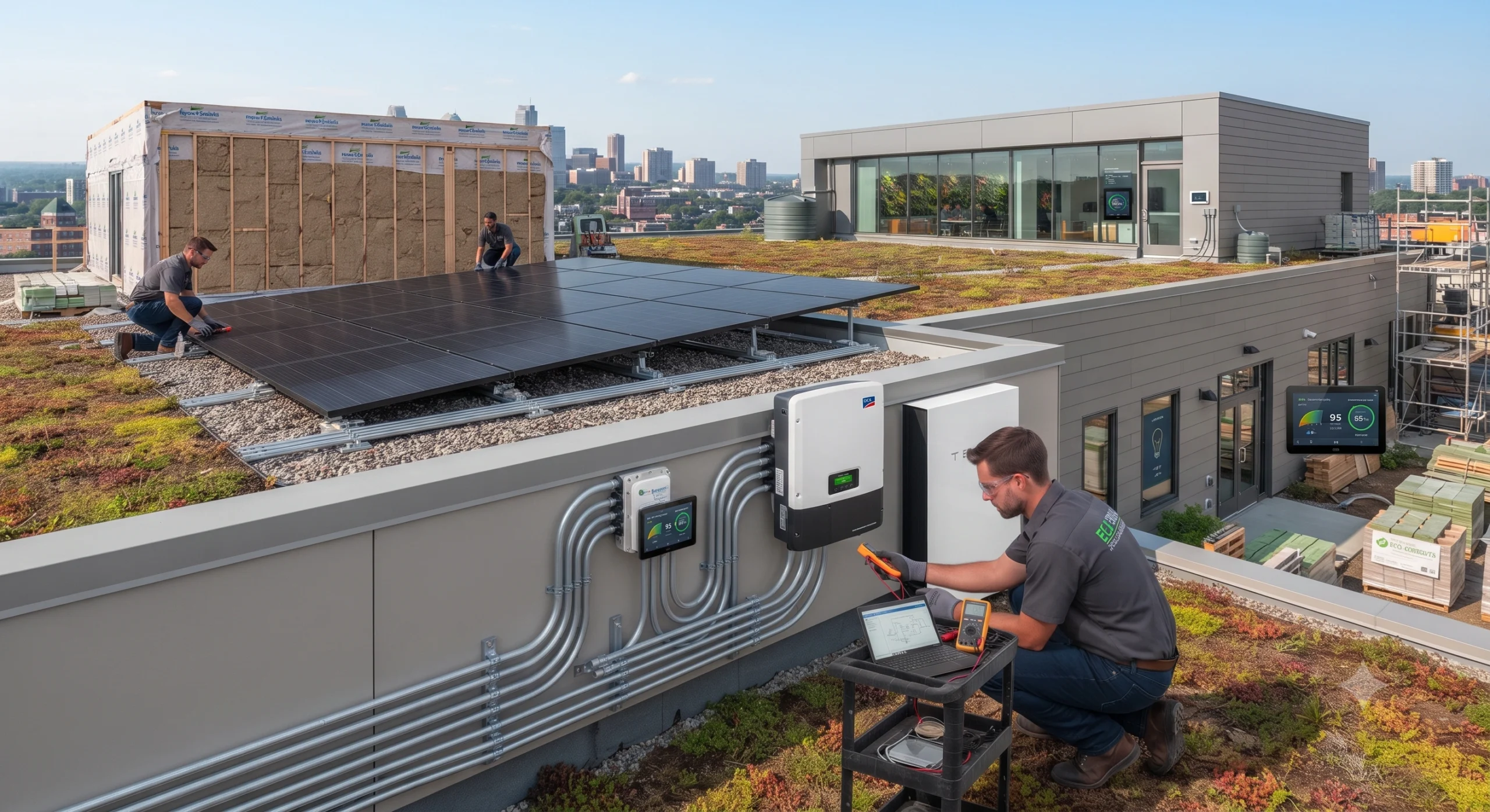 Sustainable renovation using environmentally friendly construction materials