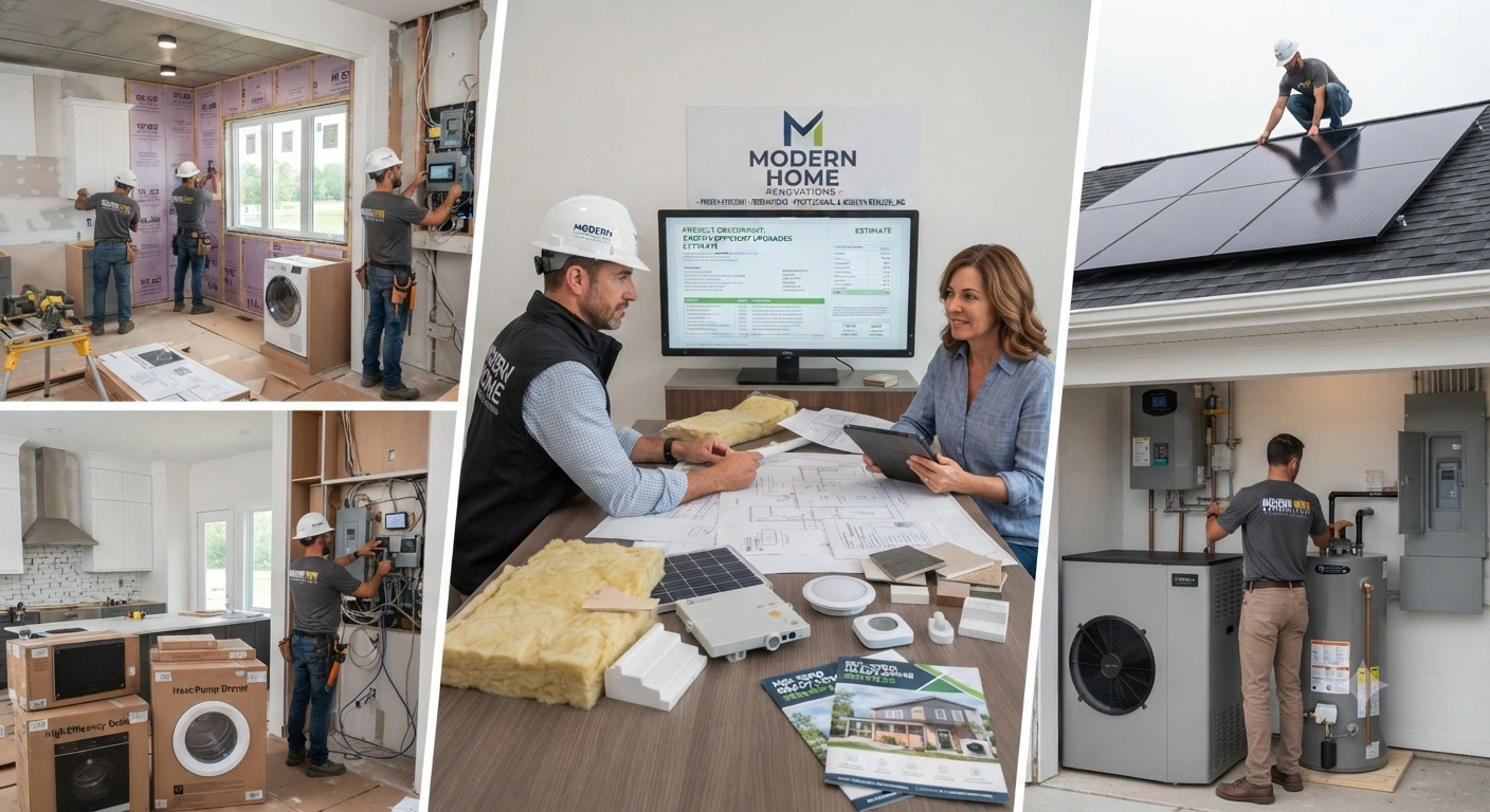 Professional energy-efficient home renovations project