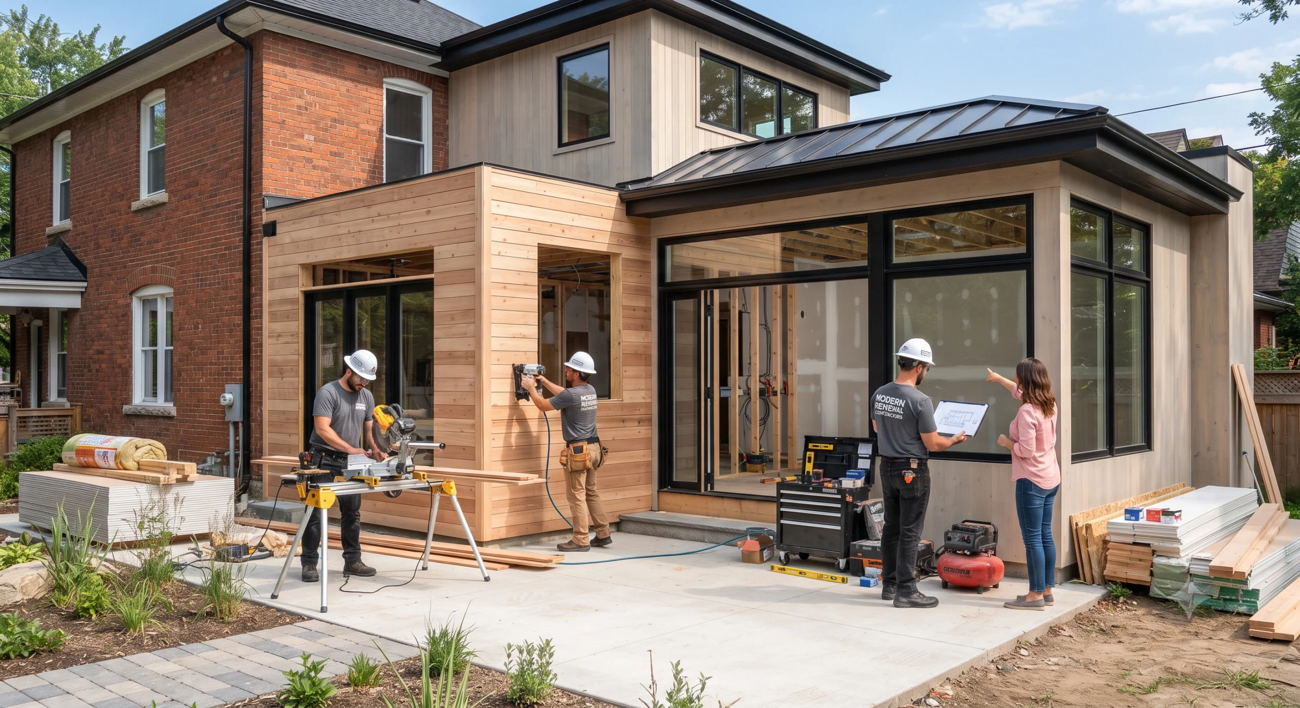 Professional home additions renovation project
