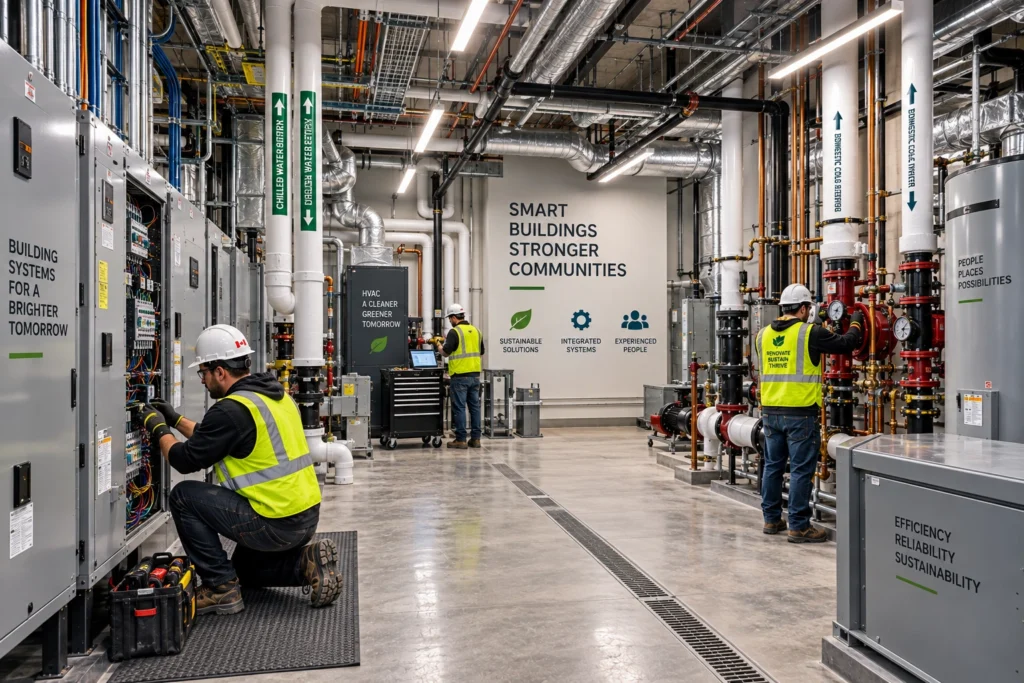 Integrated mechanical electrical plumbing renovation services