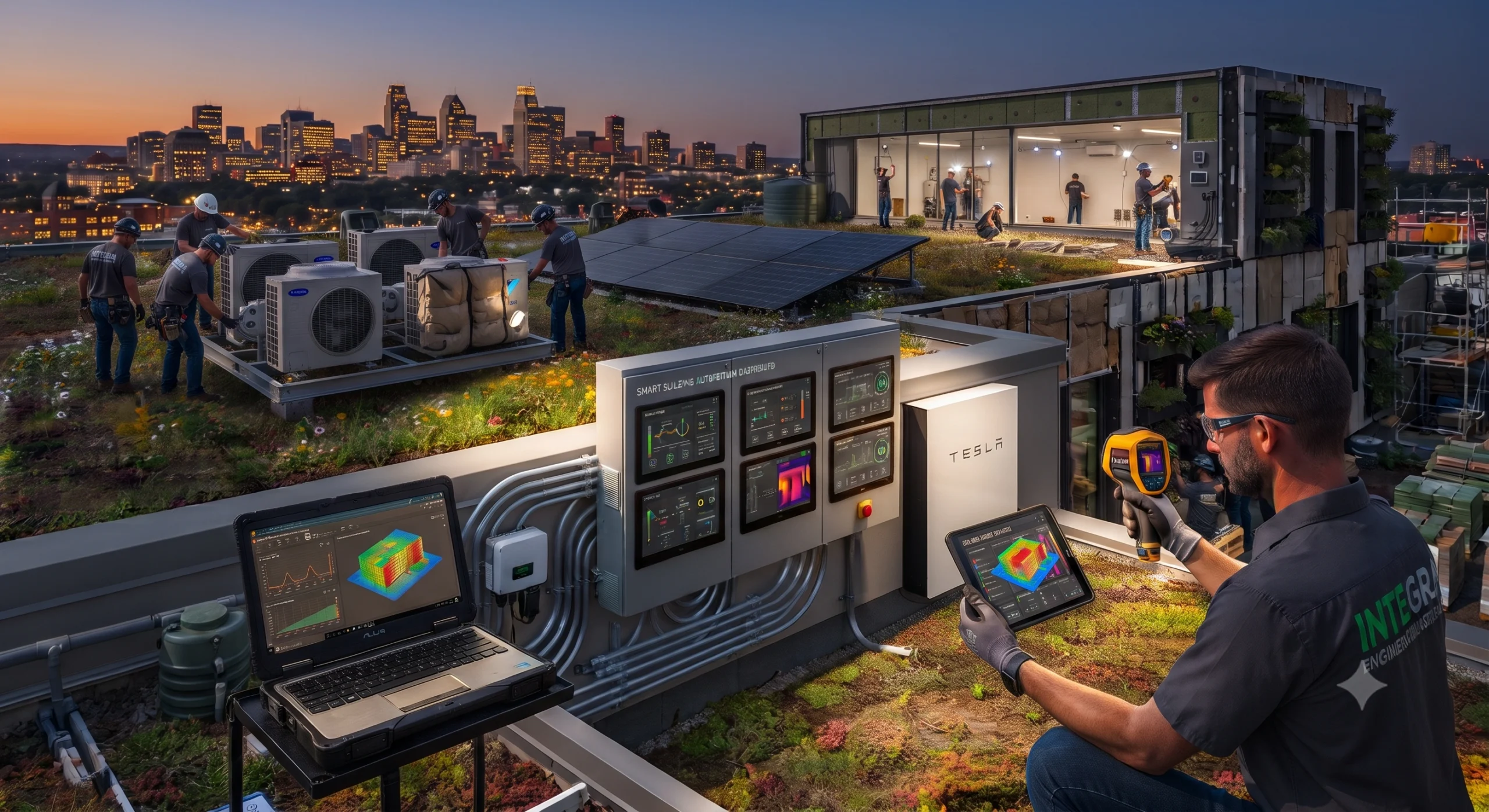 Energy-efficient building modernization for carbon reduction