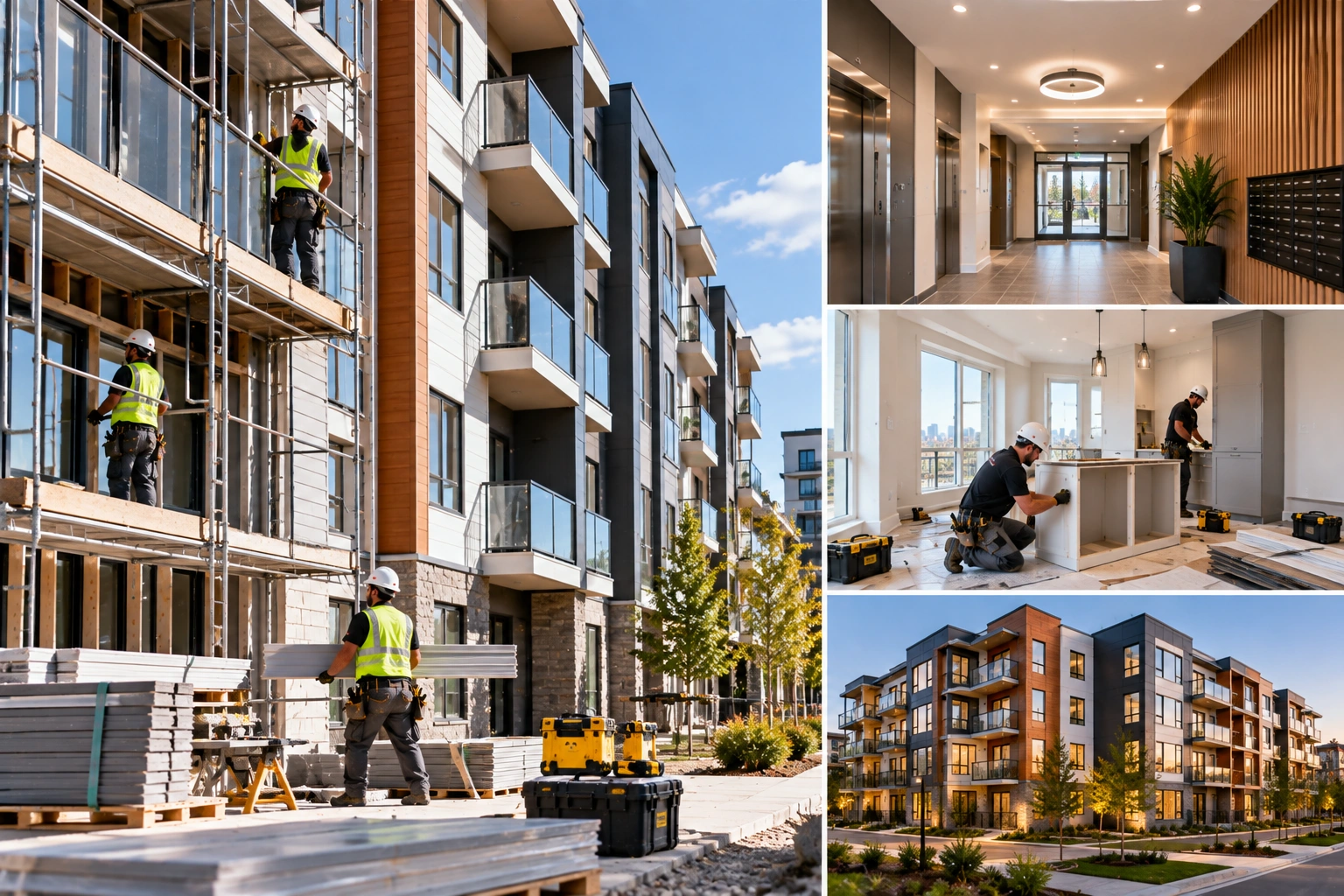 Professional multi-unit building renovations project