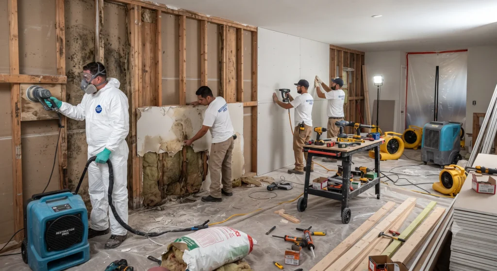 Complete mold damage restoration and reconstruction