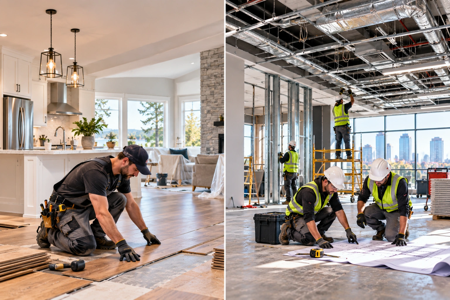 Professional residential vs commercial renovations Halifax project