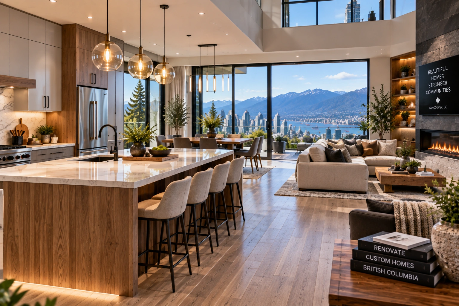 Modern custom home renovation in Vancouver