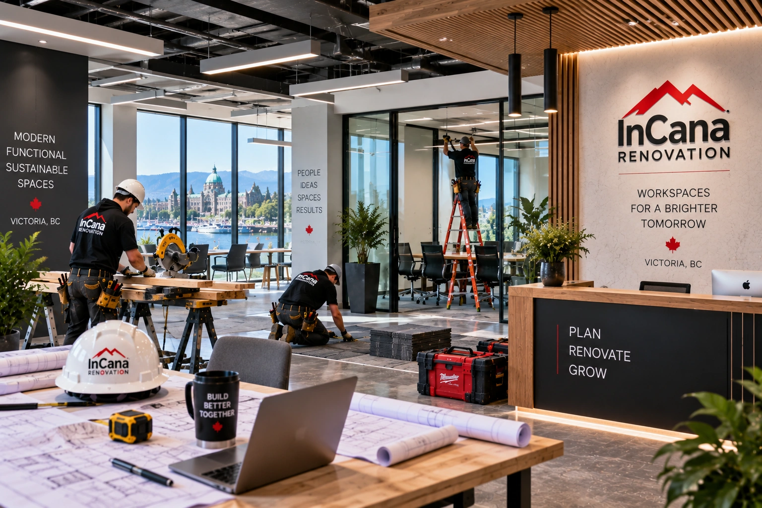 Professional commercial renovation project in Victoria